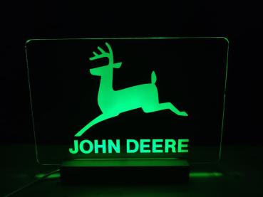John Deere Oldtimer LED Schild altes Motiv